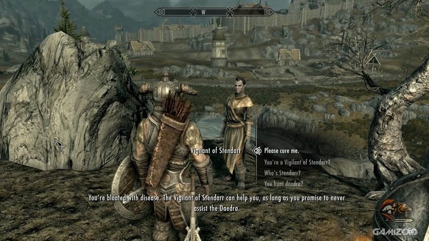 Asking A Vigilant Of Stendarr To Cure You