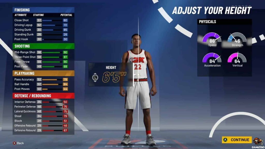 Best height option in NBA 2k21