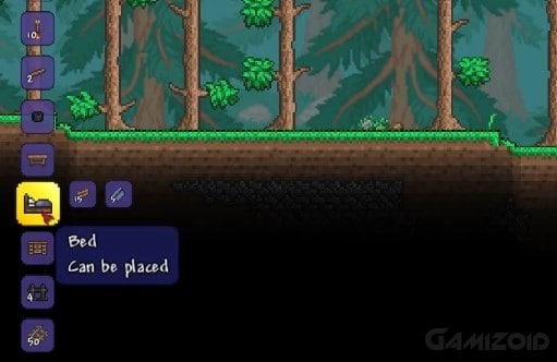 how to make bed in terraria