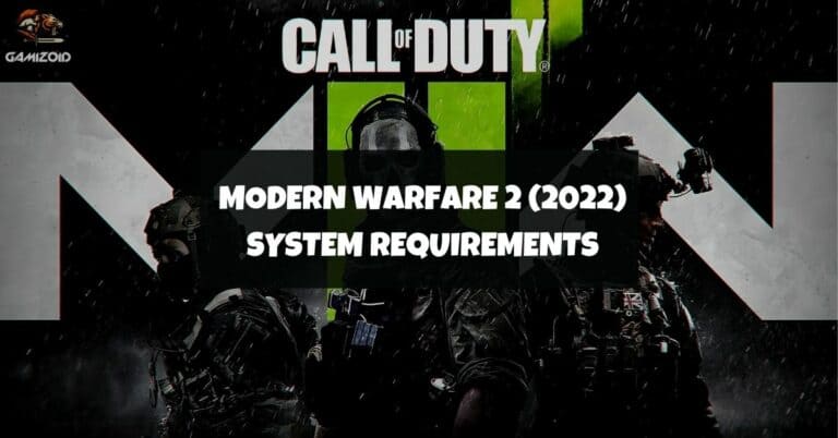 Call of Duty Modern Warfare 2 2022 System Requirements