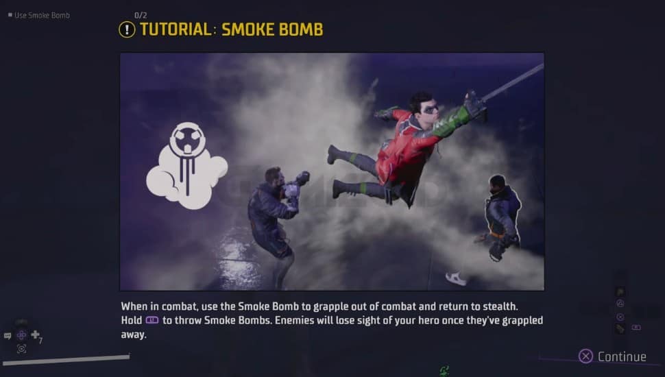 Gotham knights Smoke Bomb Tutorial