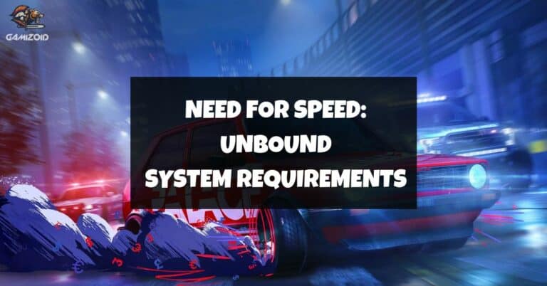 Need for Speed Unbound System Requirements
