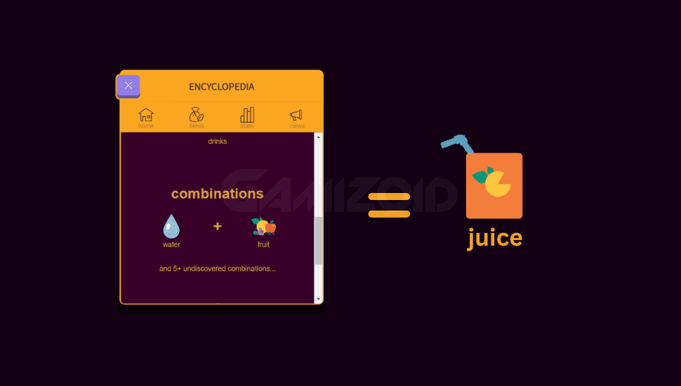 combinations of making juice in little alchemy 2