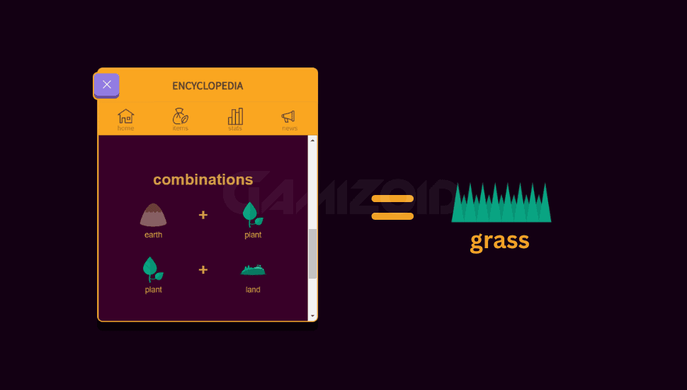 two combinations of grass in little alchemy 2