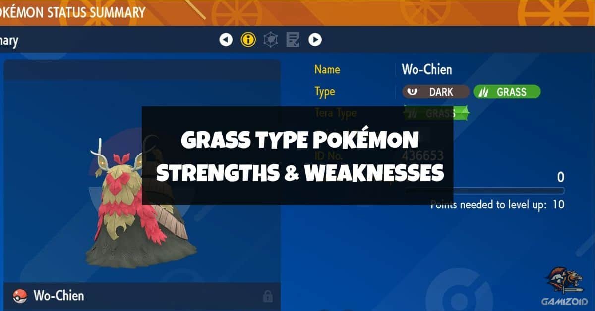 Grass Type Pokemon Weaknesses And Strengths - Gamizoid