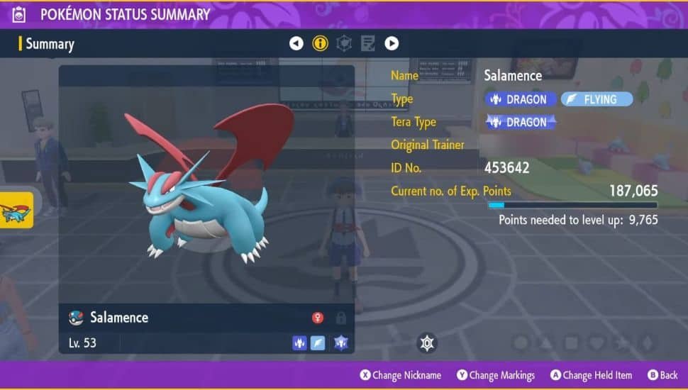 salamence in pokemon violet