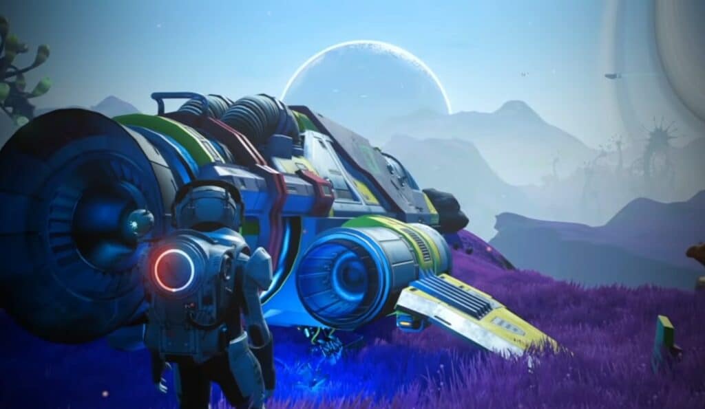 showing my ship in no man's sky